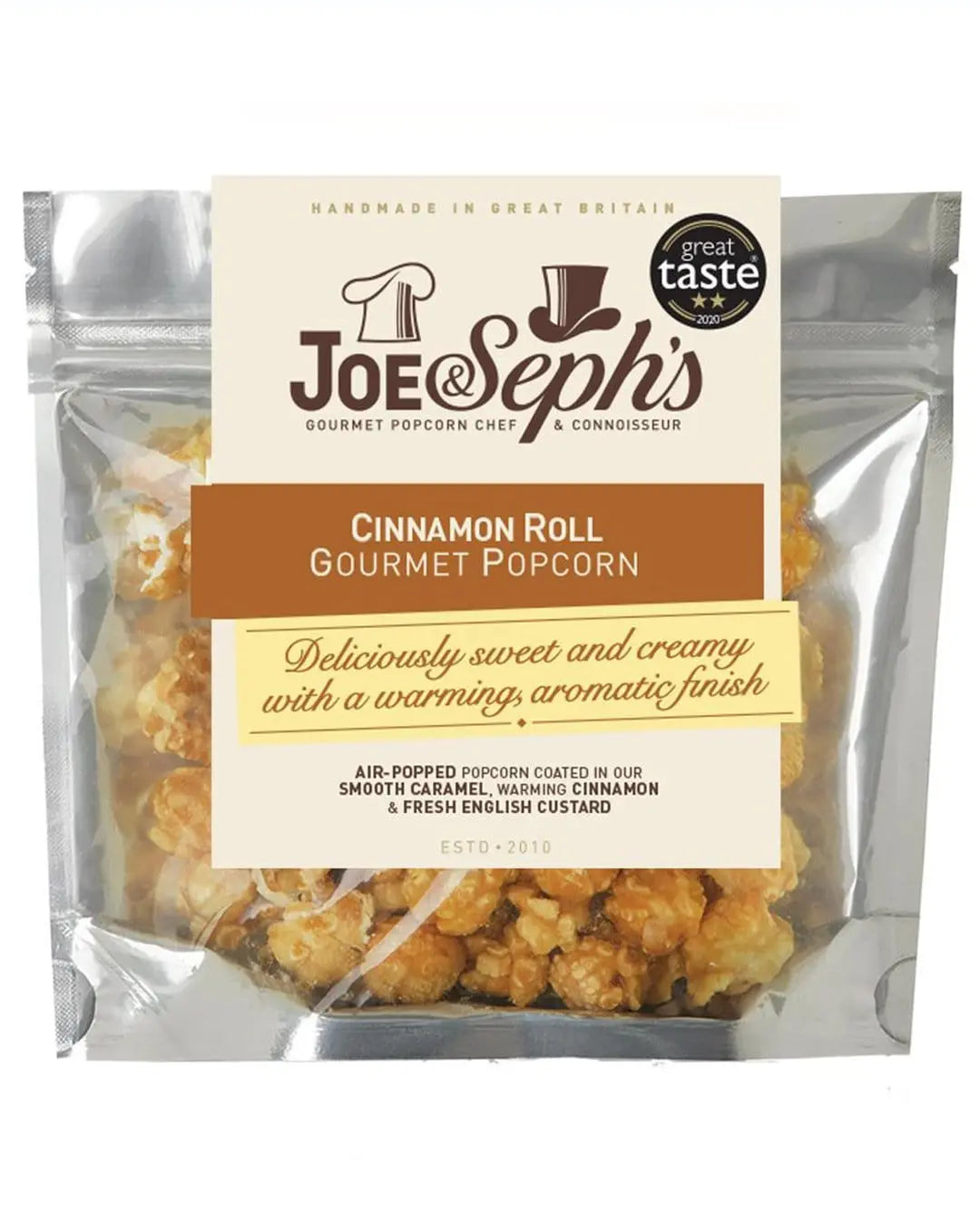 Joe & Seph's Cinnamon Roll Popcorn Pouch, 32 g Popcorn 0711583074776