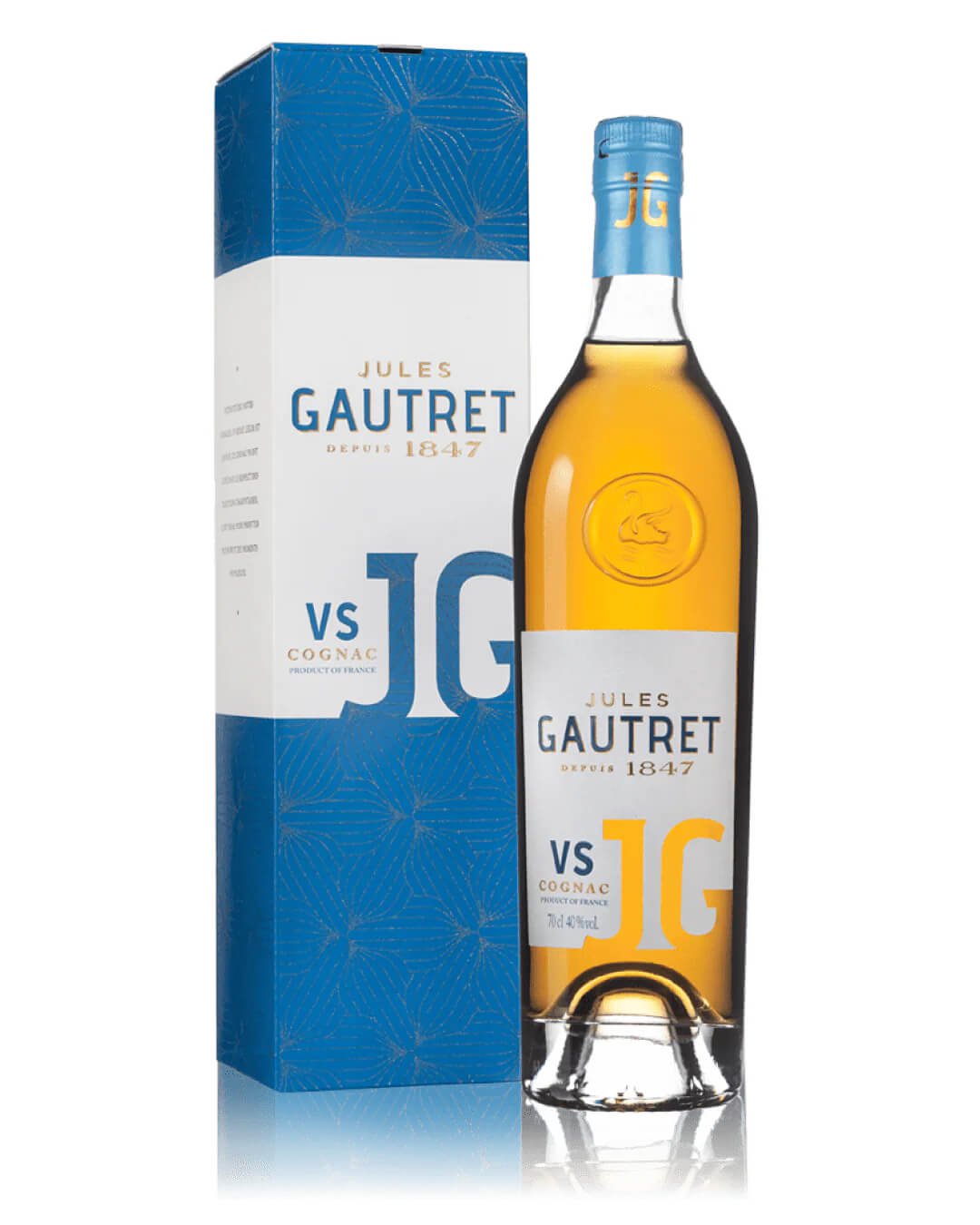 Jules Gautret 10 Year Old Cognac Gift Box, 70 cl Cognac & Brandy