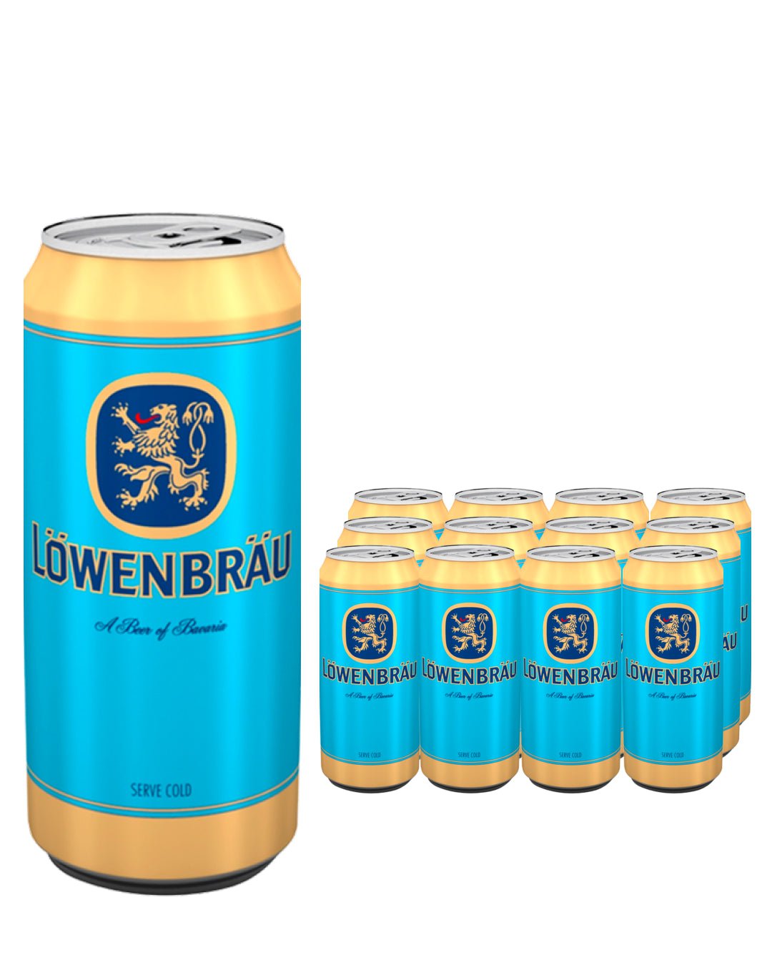 Löwenbräu Original German Helles Lager Beer Multipack, 12 x 500 ml Beer 40786179