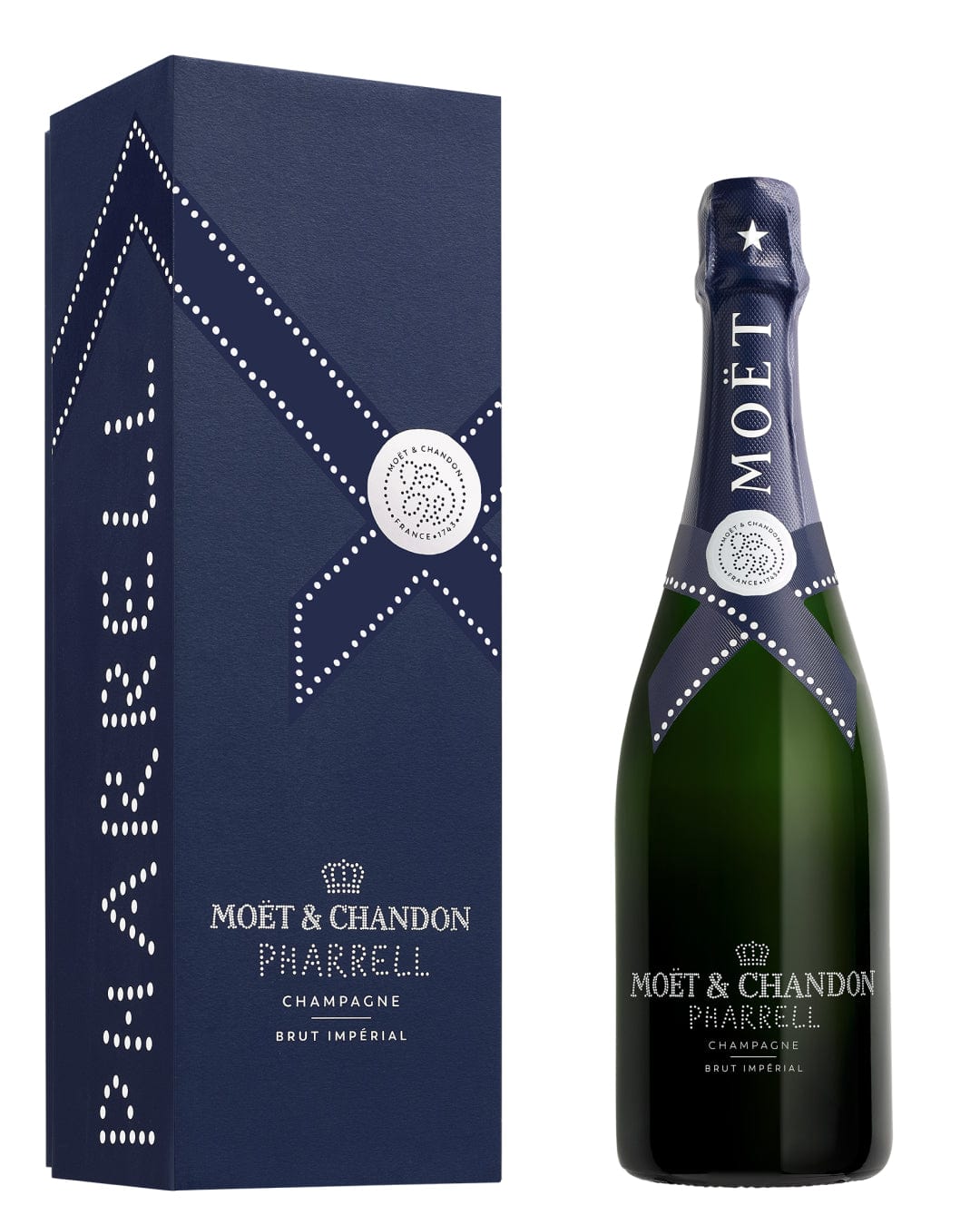 Moët & Chandon Imperial Pharrell Williams Midnight Blue Limited Edition Champagne Gift Box, 75 cl Champagne & Sparkling