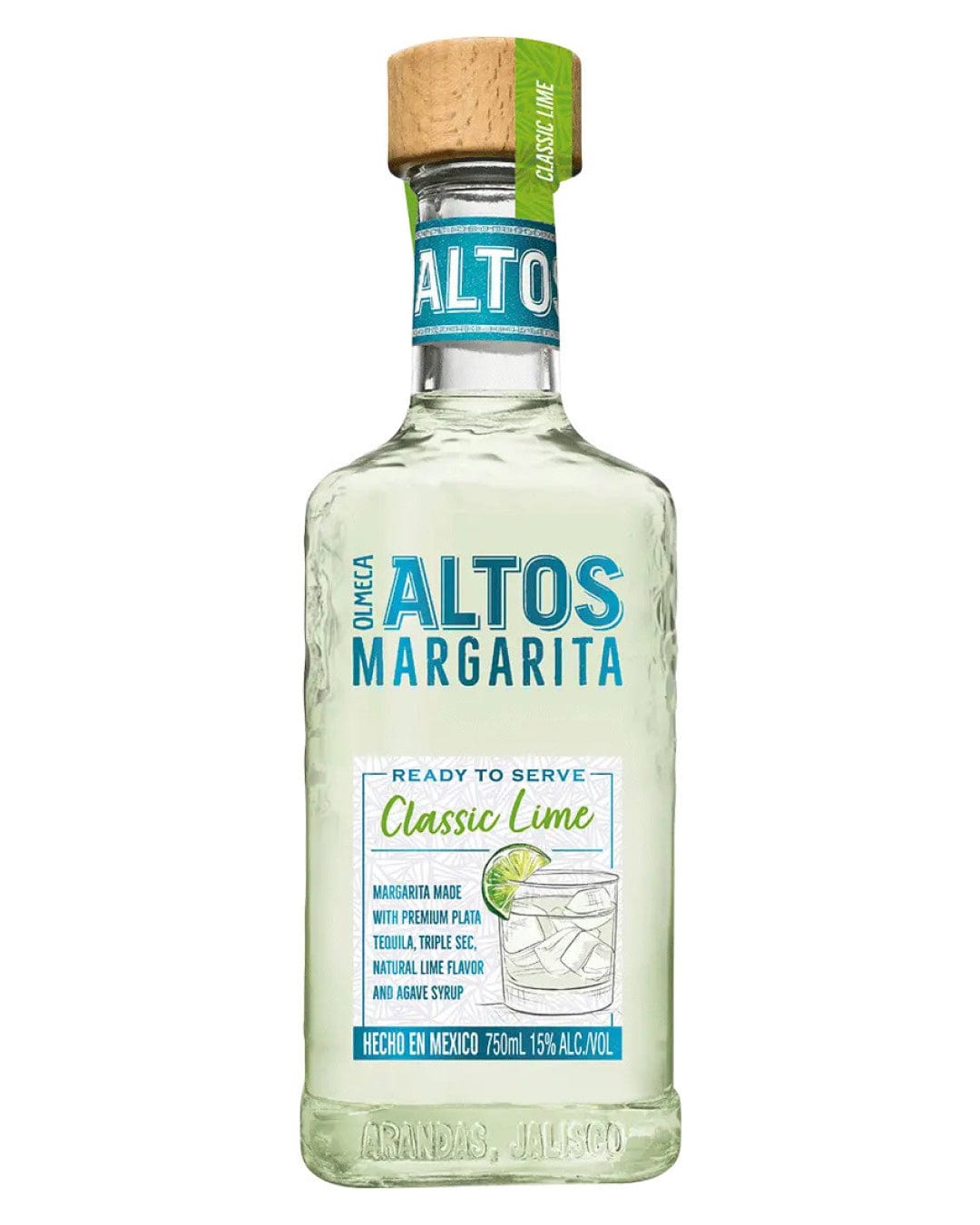 Olmeca Altos Margarita Premixed, 75 cl Ready Made Cocktails