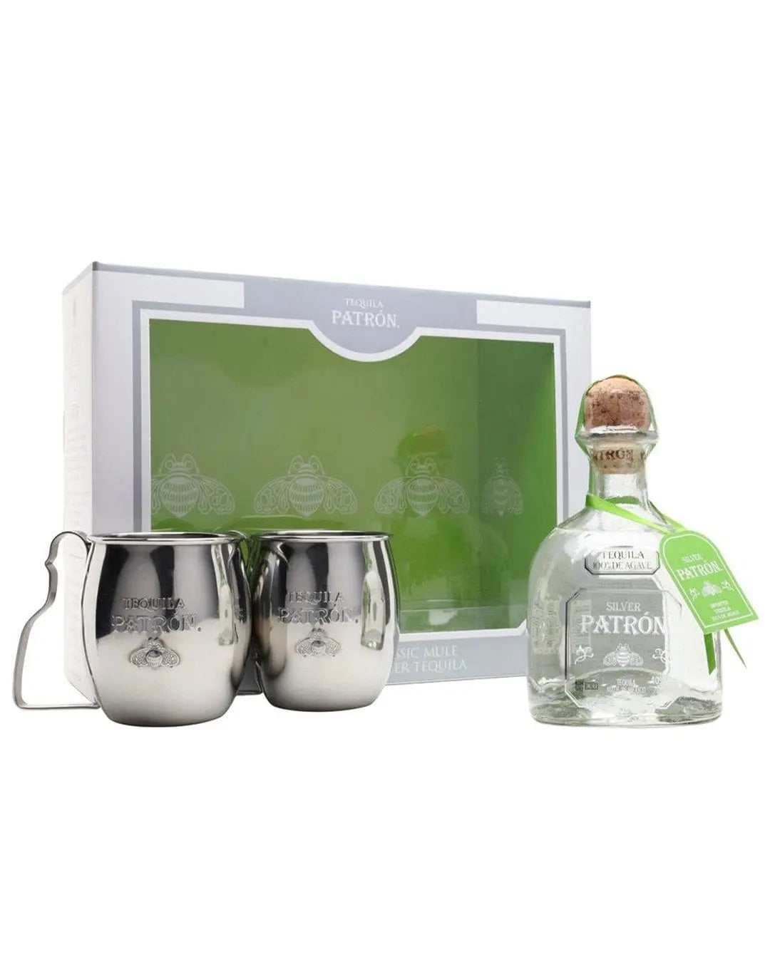 Patron Signature Steel Mule Mug Gift Set, 70 cl Tequila & Mezcal 721733004430