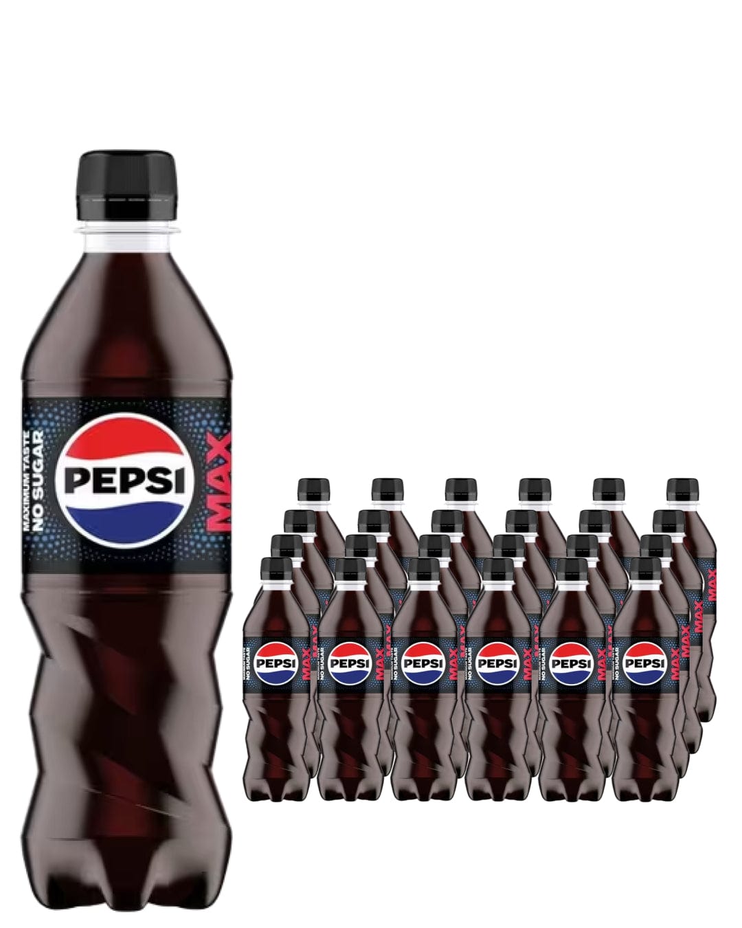 Pepsi Max Soft Drink Multipack, 24 x 500 ml Soft Drinks & Mixers