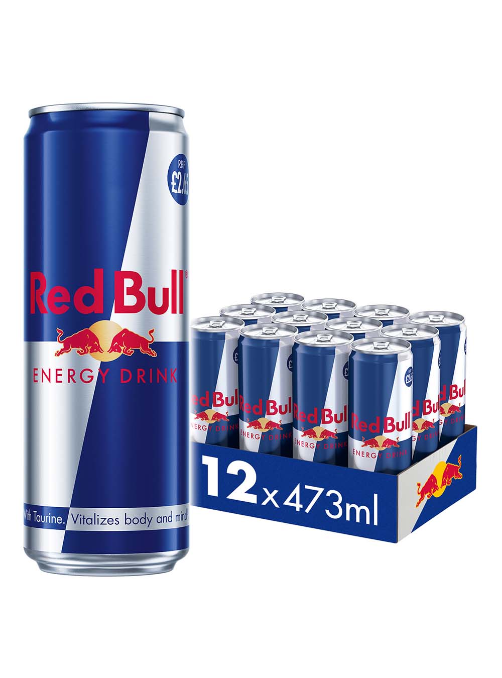 Red Bull Energy Drink Price Marked Multipack, 12 x 473 ml Soft Drinks & Mixers 9002490280338