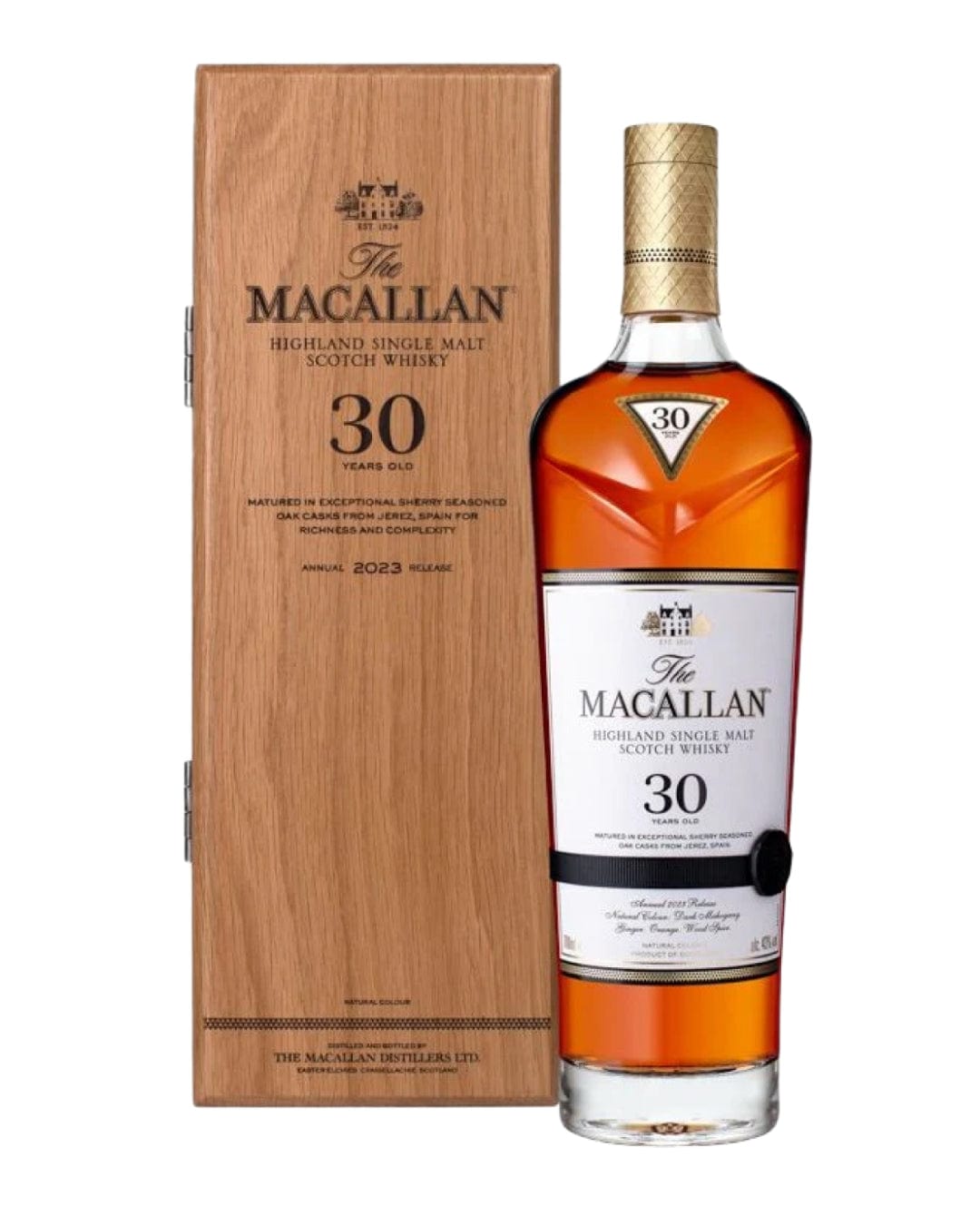 The Macallan 30 Year Old Sherry Oak Single Malt Scotch Whisky (2023 Release), 70 cl Whisky 5010314013202