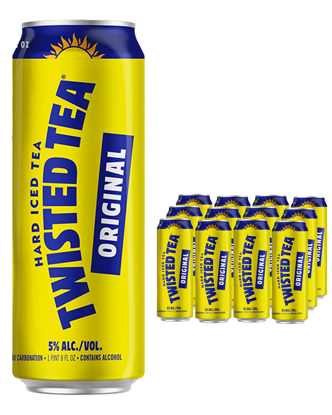 Twisted Tea Original Hard Iced Tea Can Multipack, 12 x 473 ml Ready Made Cocktails