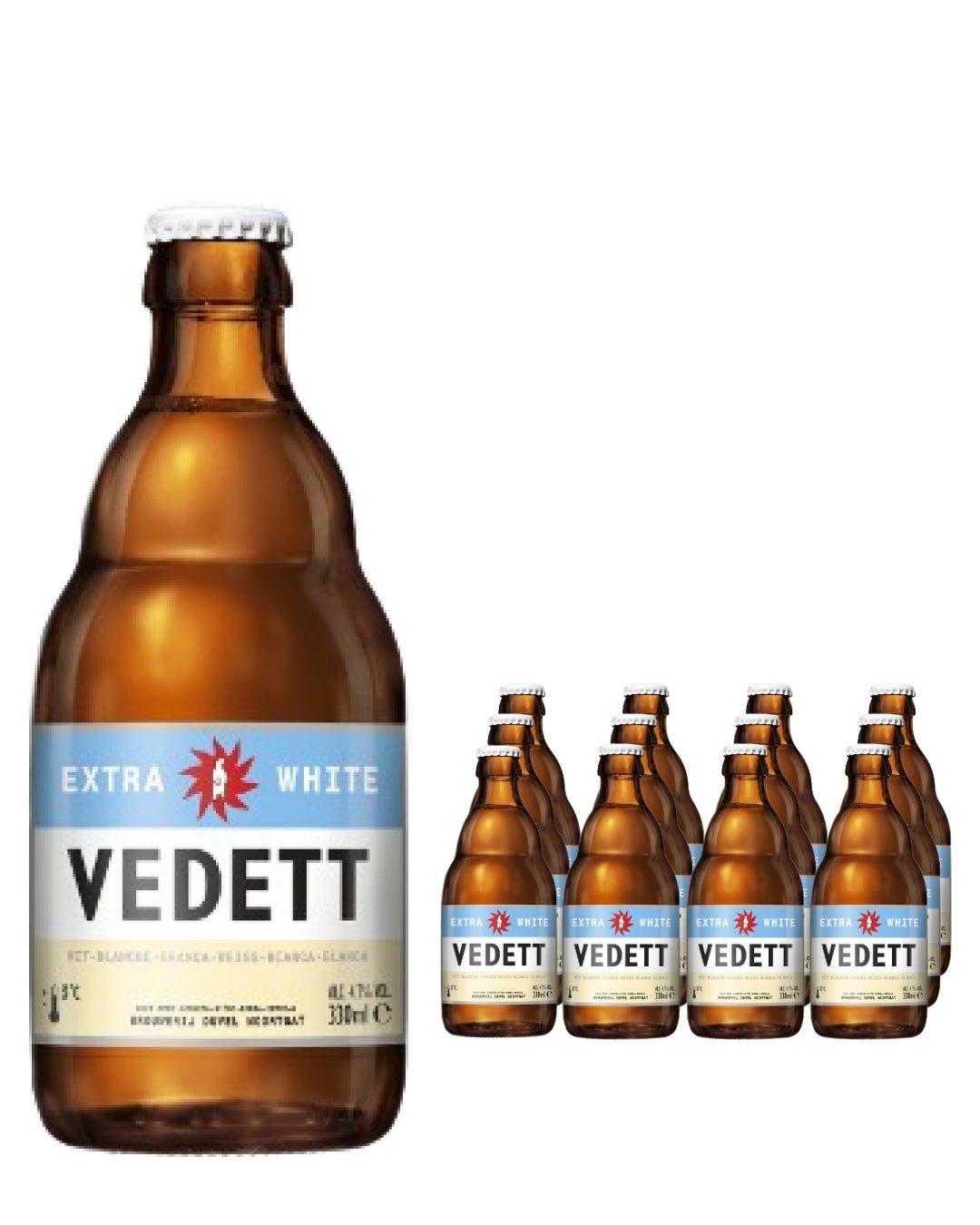 Vedett Extra White Multipack, 12 x 330 ml Beer 5411681400310