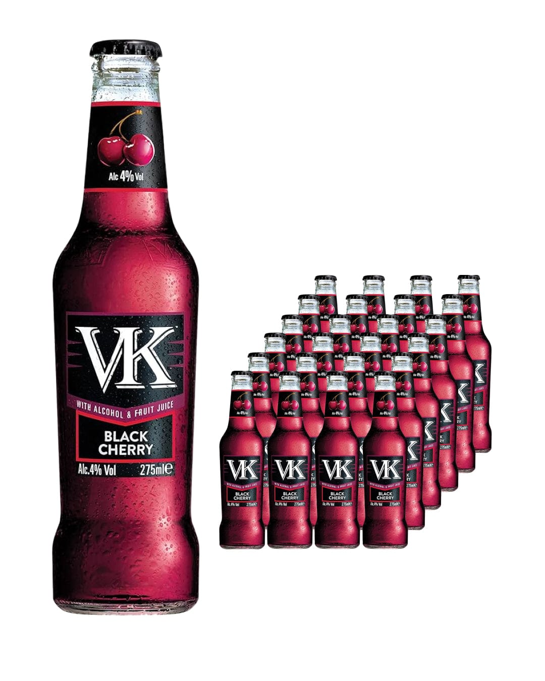 VK Black Cherry Multipack, 24 x 275 ml Ready Made Cocktails