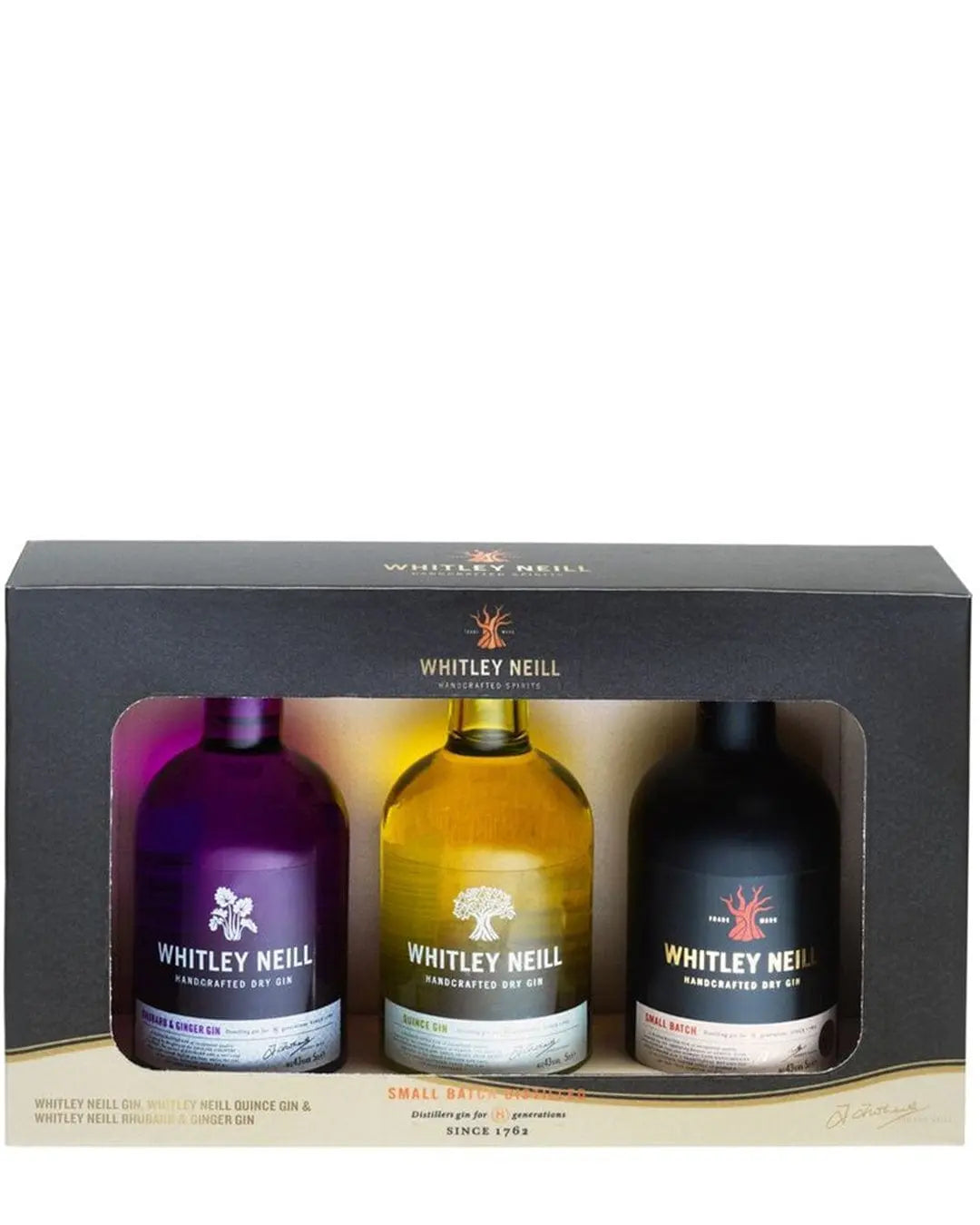 Whitley Neill Miniature Gift Set, 3 x 5 cl Spirit Miniatures